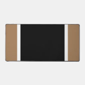 Fun Professional Zwart Mocha Wit Racing Stripes Bureaumat (Voorkant)