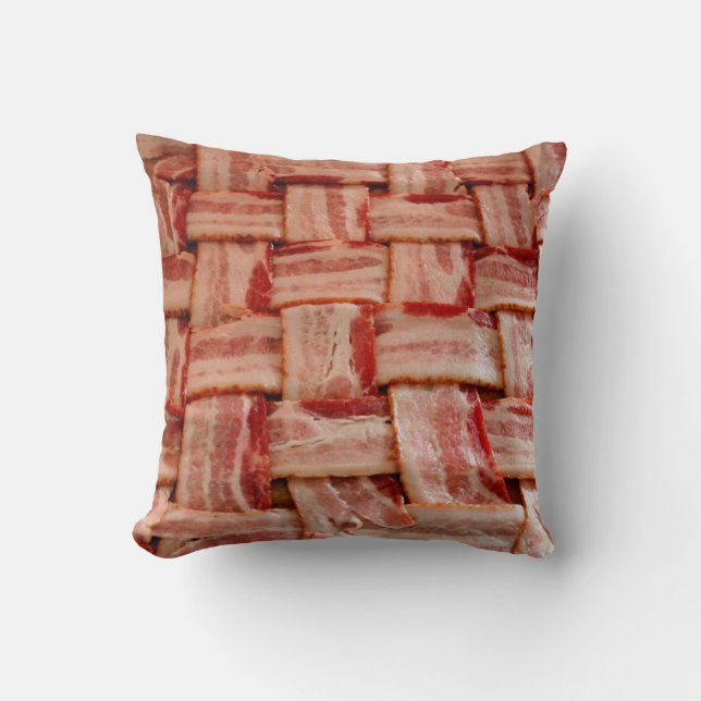 Fun Pset Bacon Pattern Meat Lover Kussen (Voorkant)