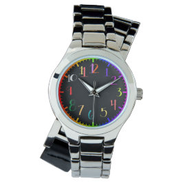 Fun psychedelic style watch face horloge