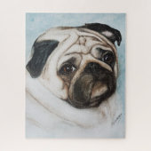 Fun Pug Puppy Legpuzzel (Verticaal)