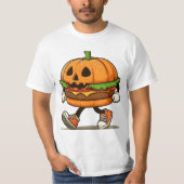Fun Pumpkin Burger - Halloween Magic Fun T-shirt (Voorkant)