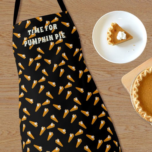 Fun Pumpkin Pie Pattern Thanksgiving Schort
