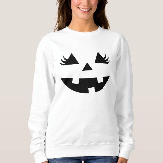 Fun Pumpkin Smile Halloween Gift Trui (Voorkant)