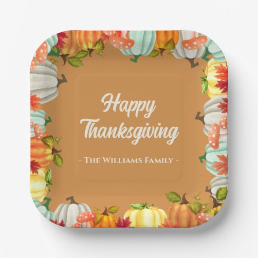 Fun Pumpkin-Thanksgiving Bord binnenpapier (Voorkant)