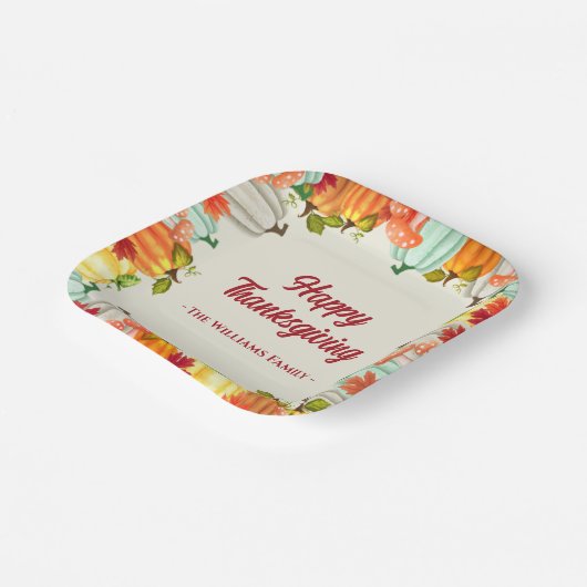 Fun Pumpkin-Thanksgiving Bord binnenpapier (Gebogen)