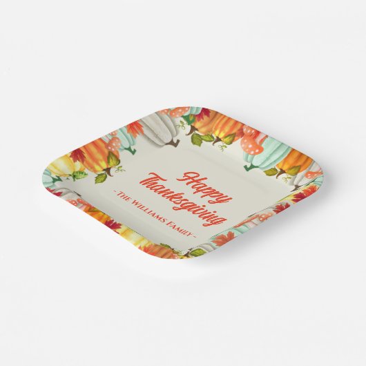 Fun Pumpkin-Thanksgiving Bord binnenpapier (Gebogen)