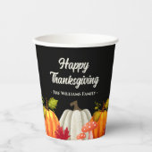 Fun Pumpkin-Thanksgiving Papieren Bekers (Voorkant)