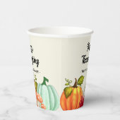 Fun Pumpkin-Thanksgiving Papieren Bekers (Rechts)