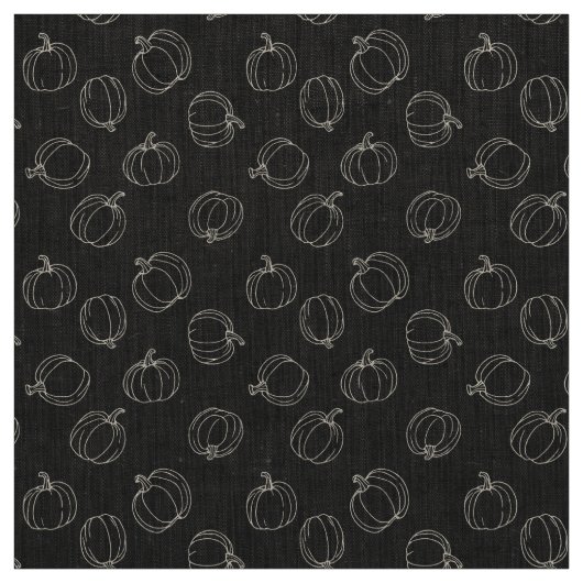 Fun Pumpkins Charcoal Stof (Swatch)