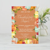 Fun Pumpkins Thanksgiving Kaart (Staand voorkant)