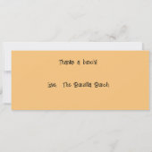 Fun Pun Bunnies Bedankt Custom Flat Kaart (Achterkant)