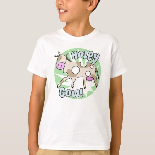 Fun Pun Holey Cow T Shirt (Voorkant)