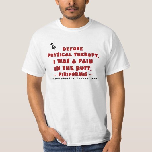 Fun Pun PTees (Piriformis) T-shirt (Voorkant)