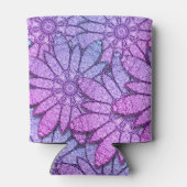 Fun Purple Flowers Blikjeskoeler (Achterkant)