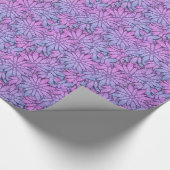 Fun Purple Flowers Cadeaupapier (Hoek)