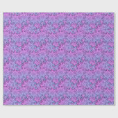 Fun Purple Flowers Cadeaupapier (Vlak)