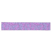 Fun Purple Flowers Lange Tafelloper (Horizontaal)