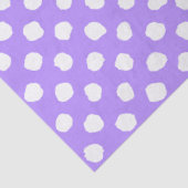 Fun Purple With Irregular White Polka Dots Tissuepapier (Detail)