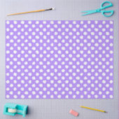 Fun Purple With Irregular White Polka Dots Tissuepapier (Craft)