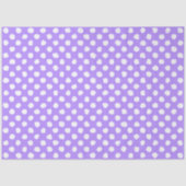Fun Purple With Irregular White Polka Dots Tissuepapier (Voorkant)