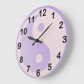 Fun Purple Yin Yang Grote Klok (Hoek)
