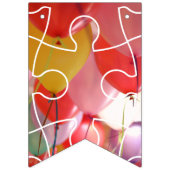 Fun Puzzle Balloon Happy Birthday Vlaggetjes (Eerste vlag)