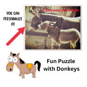 Fun Puzzle met Donkeys Legpuzzel