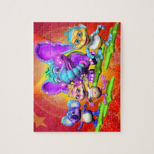 Fun Puzzle met "The GiggleBellies" Legpuzzel (Verticaal)