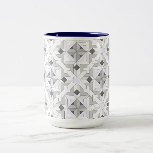 Fun Quilt 2 - Patterned Coffee Mok (Center)