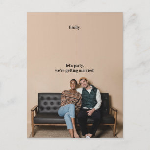 Fun Quirky Design Save the Date Weddenupdate Briefkaart