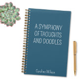 Fun Quote Blauwgroen Beste Grappige Gift Minimalis Notitieboek