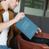 Fun Quote Blauwgroen Beste Grappige Gift Minimalis Notitieboek