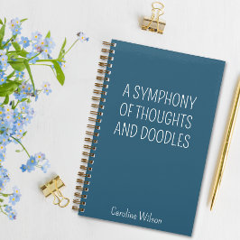 Fun Quote Blauwgroen Beste Grappige Gift Minimalis Notitieboek