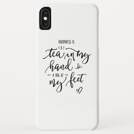 Fun Quote Dog Person Tea Lover Handbriefing Case-Mate iPhone Case (Achterkant)