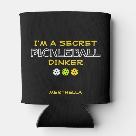 FUN QUOTE Ik ben een geheime Pickleball Dinker Blikjeskoeler (Achterkant)