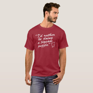 Fun quote: "Ik doe liever een puzzel", T-shirt