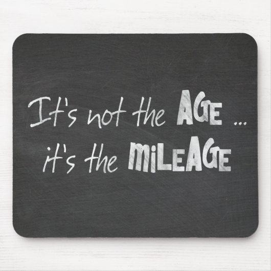 Fun Quote op zwart Chalkboard Muismat (Voorkant)