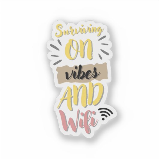 Fun Quote Sticker  (Voorkant)