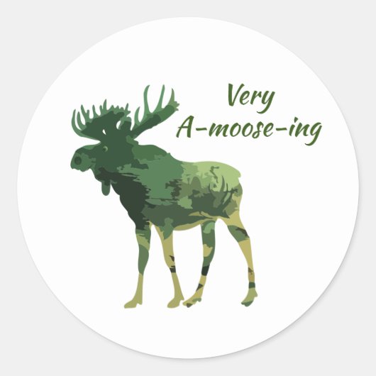 Fun Quote vind dit vloeiende gans Ronde Sticker (Voorkant)