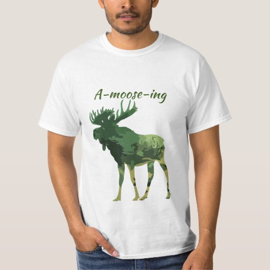 Fun Quote vind dit vloeiende Moose T-Shirt (Voorkant)