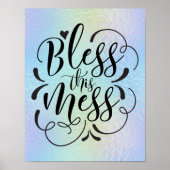 Fun Quotes "Bless this Mess" Poster (Voorkant)