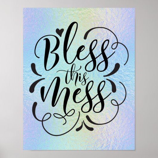 Fun Quotes "Bless this Mess" Poster (Voorkant)