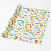 Fun Race-autopatroonjongens: verpakkingspapier Cadeaupapier (Uitgerold)