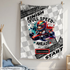 Fun Racing Blanket Formula 1 Boy Verjaardag Fleece Deken
