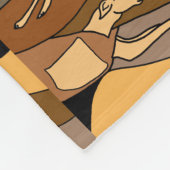 Fun Racing Greyhound Abstracte Fleece Blanket Deken (Hoek)