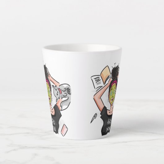 Fun Rad Mam's Day Off Latte Mok (Voorkant)