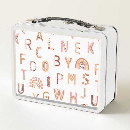 Fun Rainbow Alphabet Pattern (Achterkant)