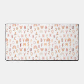 Fun Rainbow Alphabet Pattern Bureaumat (Voorkant)