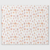 Fun Rainbow Alphabet Pattern Cadeaupapier (Vlak)