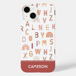 Fun Rainbow Alphabet Pattern Case-Mate iPhone 14 Hoesje
